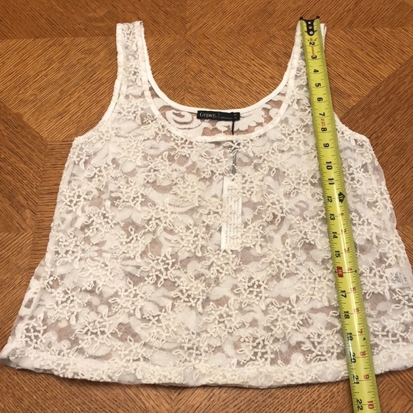 Gypsy 05 Lace Crop Tank Size Medium New - Picture 8 of 10